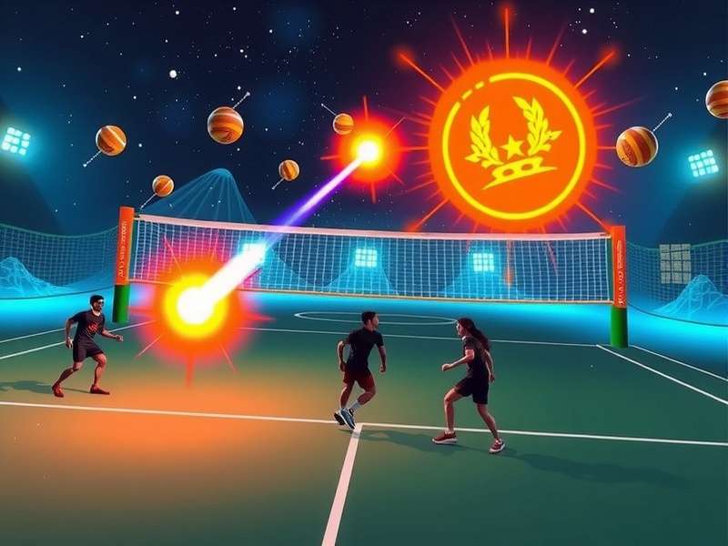 Volley Meteor Mashers multiplayer mode showing team coordination